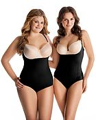 Shapewear body, without cups, belly, waist and buttocks control